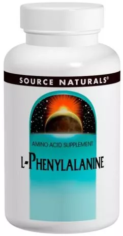 Аминокислота Source Naturals L-Фенилаланин 500 мг 100 таблеток (21078001614)