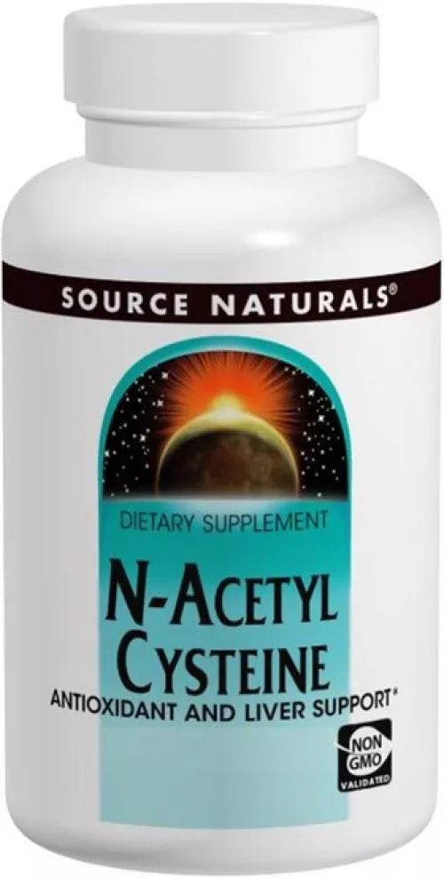 Амінокислота Source Naturals NAC (N-Ацетил-L-Цистеїн) 600 мг 60 таблеток (21078008507) - фото №3