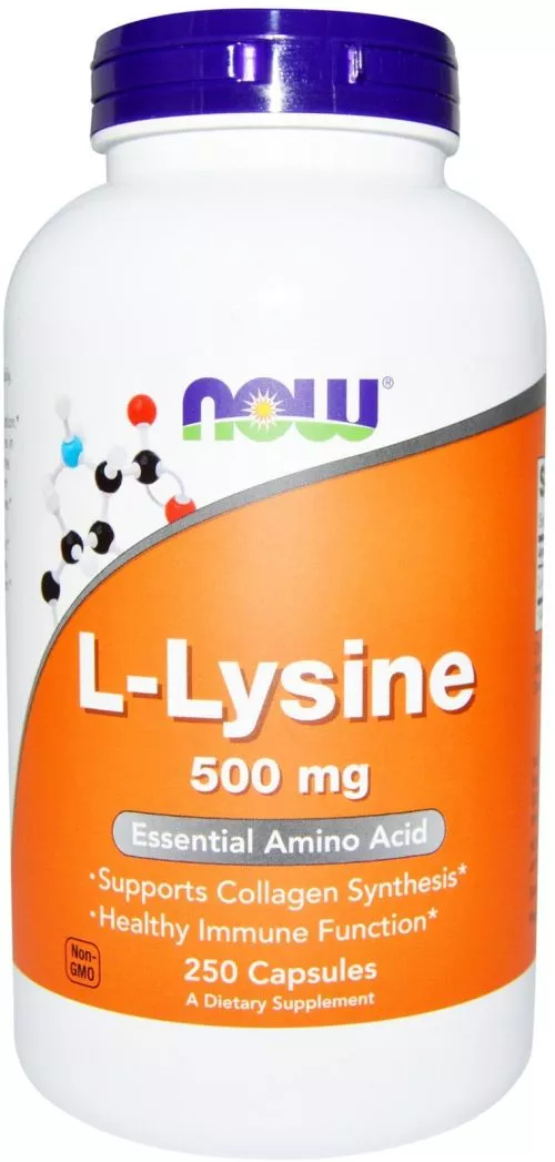 Амінокислота Now Foods Лізин 500 мг 250 капсул (733739001122) - фото №3