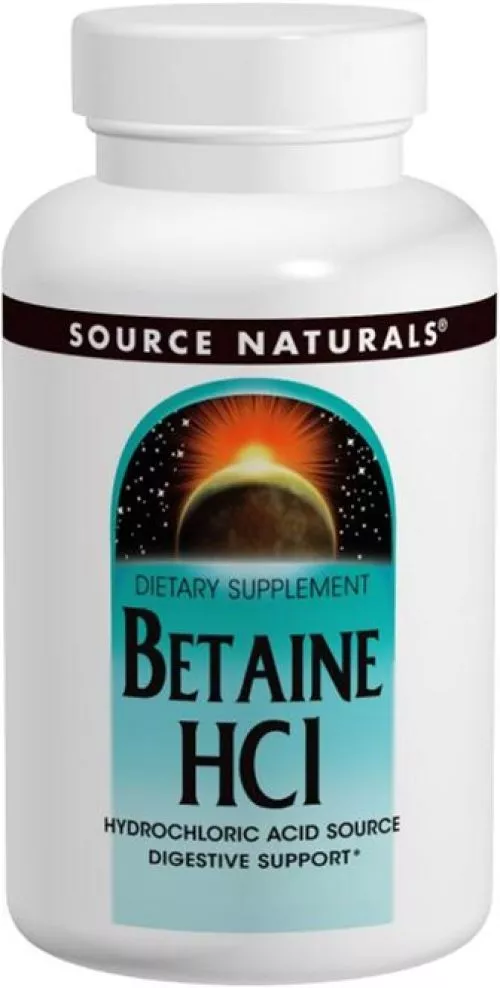Аминокислота Source Naturals Бетаин HCL 650 мг 90 таблеток (21078013617) - фото №3