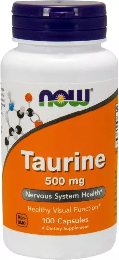 Аминокислота Now Foods Таурин 500 мг 100 капсул (733739001405)