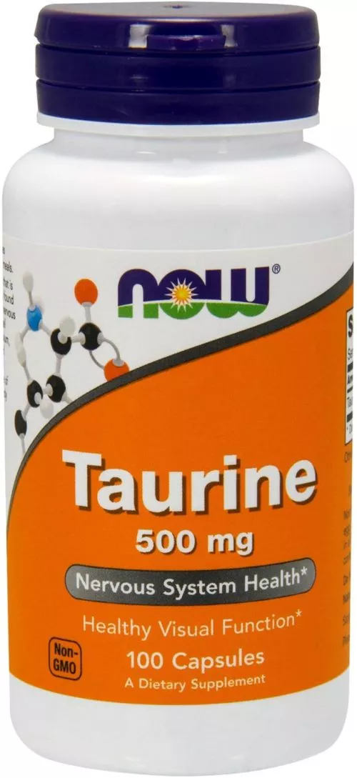 Амінокислота Now Foods Таурин 500 мг 100 капсул (733739001405) - фото №3