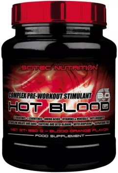 Предтренировочный комплекс Scitec Nutrition Hot Blood 3.0 820 g /41 servings/ Guarana 820 г (SCN1348)