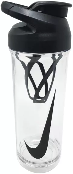 Пляшка для води та коктейлів Nike TR Hypercharge Shaker Bottle 24 Oz 709 мл Прозора (887791110671)