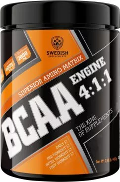 Аминокислота Swedish Supplements BCAA 400 г Голубая малина (7350069380531)