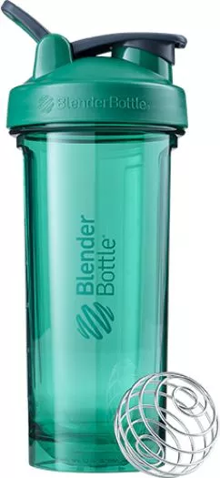Спортивна пляшка-шейкер BlenderBottle Pro28 Tritan з кулькою 820 мл Зелена (Pro28 Green)