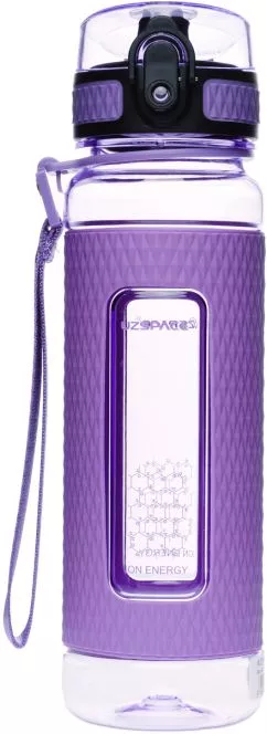 Пляшка для води Uzspace Diamond 450 мл Фіолетова (6955482370100)