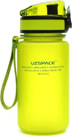 Пляшка для води Uzspace Frosted 350 мл Салатова (6955482371473)