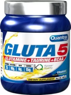 Глутамін Quamtrax Gluta 5 400 г Апельсин (8436046971974)
