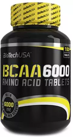 Амінокислота Biotech BCAA 6000 100 таблеток(5999076206988)