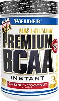 Амінокислота Weider Premium BCAA Cherry-Coconut 500 г (4044782317013)