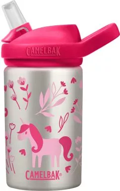 Пляшка для води CamelBak 2305104040 eddy+ Kids Kids 14 oz SST Unicorn & Blooms 0.4 л (886798025049)