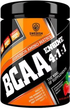 Аминокислота Swedish Supplements BCAA Engine 4:1:1 400 г Strawberry midsummer (7350069380524)