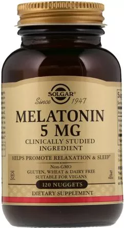 Амінокислота Solgar Мелатонін 5 мг 120 таблеток (033984019379)