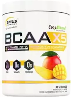 Аминокислота Genius Nutrition BCAA-X5 360 г Манго (5409735985425)