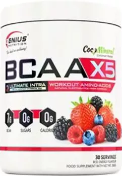 Аминокислота Genius Nutrition BCAA-X5 360 г Красная энергия (5406021876948)