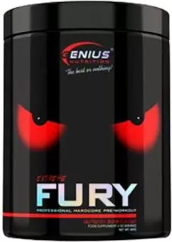 Передтренувальний комплекс Genius Nutrition Fury extreme 400 г малина (5402975089922)