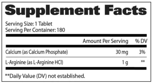 Амінокислота GAT L-Arginine 180 таблеток (816170020652) - фото №2