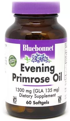 масло примули вечерней 1300 мг Bluebonnet Nutrition 60 желатиновых капсул (743715009219)