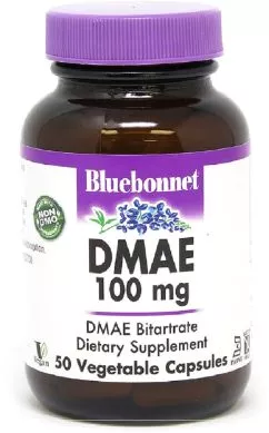 Амінокислота Bluebonnet Nutrition Диметиламіноетанол DMAE 100 мг 50 рослинних капсул (743715010888)