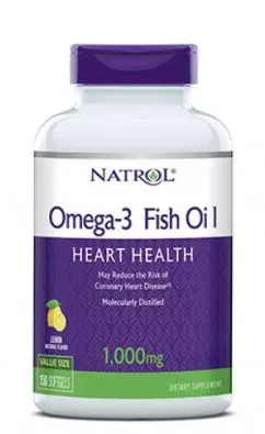 Жирні кислоти Natrol Omega-3 1000 мг 30% 150 капсул (047469040406)