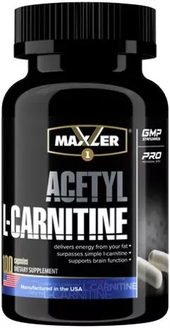 Жироспалювач Maxler Acetyl L-Carnitine 100 капсул (4260122321216)