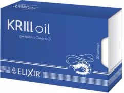 Жирные кислоты Elixir ДД масло криля KRILL oil 30 капсул (4820058214114)