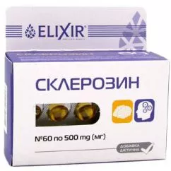 Жирные кислоты Elixir Склерозин 60 капсул (4820058212257)