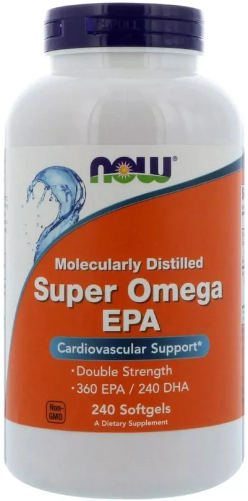 Жирні кислоти Now Foods Super Omega EPA 1200 мг 240 капсул (733739016836) - фото №3