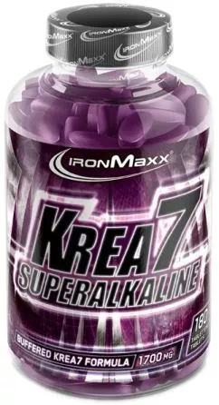 Креатин IronMaxx Krea 7 Superalkaline 90 таблеток (4260426832463)