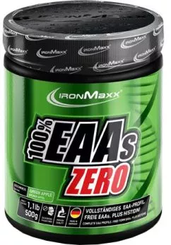 Аминокислота IronMaxx 100% EAAs Zero 500 г Зеленое яблоко (4260426837482)