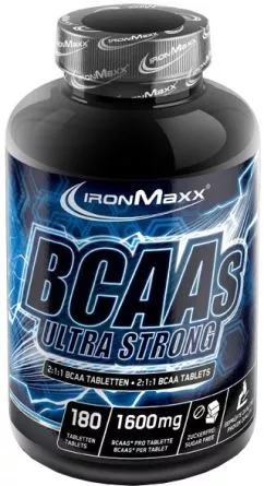 Амінокислота IronMaxx BCAAs Ultra Strong 2:1:1 180 таблеток (4260426836744)