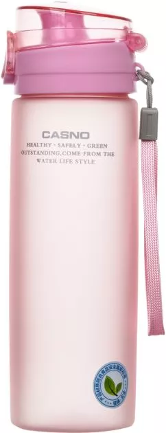 Пляшка для води Casno KXN-1157 650 мл Рожева (KXN-1157_Pink)