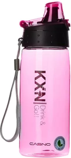 Пляшка для води Casno KXN-1179 580 мл Рожева (KXN-1179_Pink)