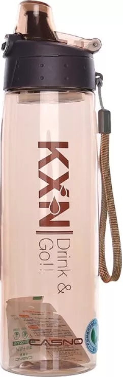 Пляшка для води Casno KXN-1180 780 мл Коричнева (KXN-1180_Brown)