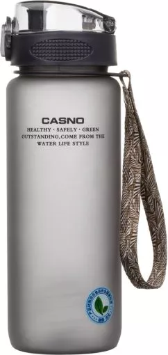 Пляшка для води Casno KXN-1183 з металевим вінчиком 850 мл Коричнева (KXN-1183_Brown)
