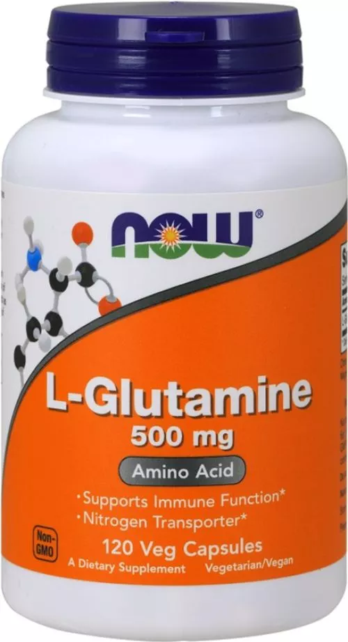 Аминокислота Now Foods L-Глутамин 500 мг 120 гелевых капсул (733739000927) - фото №3
