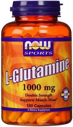 Амінокислота Now Foods Глутамін 1000 мг 120 капсул (733739000941)