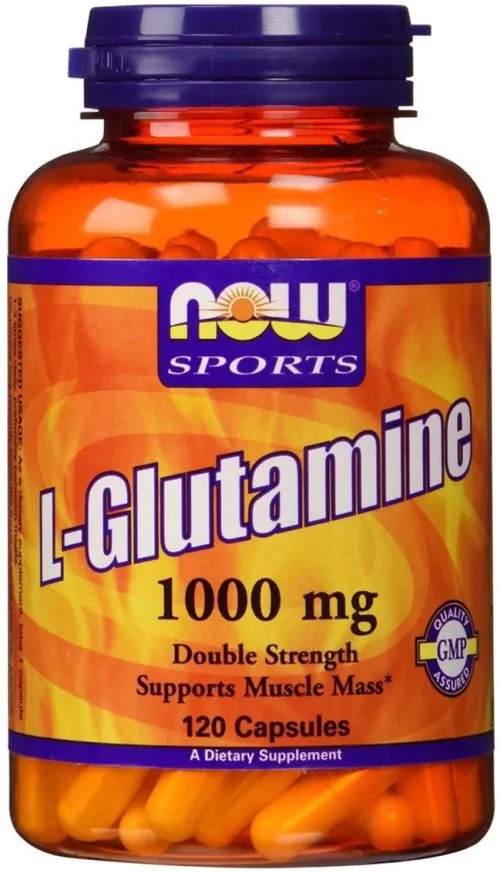Аминокислота Now Foods Глутамин 1000 мг 120 капсул (733739000941) - фото №3