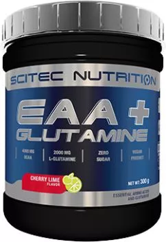 Амінокислота Scitec Nutrition EAA+Glutamine 300 г Вишнево-лаймовий (5999100016163)