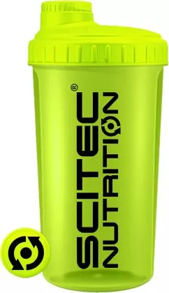 Шейкер Scitec Nutrition Shaker 700 мл Неоново-жовтий (5999100021402)