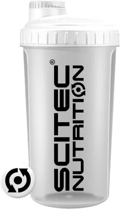 Шейкер Scitec Nutrition Shaker 700 мл Білий (5999100021372)