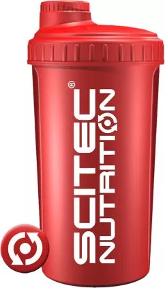 Шейкер Scitec Nutrition Shaker 700 мл Красный (5999100021396)