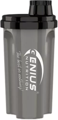 Шейкер Genius Nutrition Royal Shaker 500 мл Чорно-сірий (5949471392588)