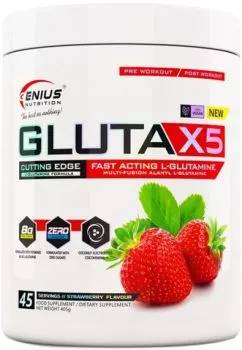 Глютамін Genius Nutrition Gluta-X5 405 г Полуниця (7359482042910)