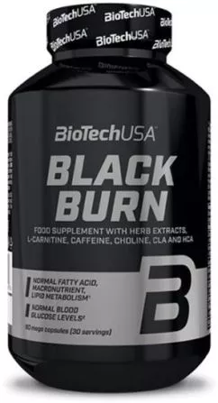 Жироспалювач Biotech Black Burn 90 капсул (5999076229246)