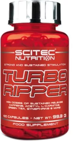 Жироспалювач Scitec Nutrition Turbo Ripper 100 капсул (728633110216)