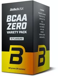 Амінокислота Biotech BCAA Zero Variety Pack 180 г Мікс смаків (5999076232352)