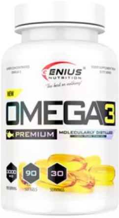 Жирные кислоты Genius Nutrition Omega 3 90 капсул (5406720623522)