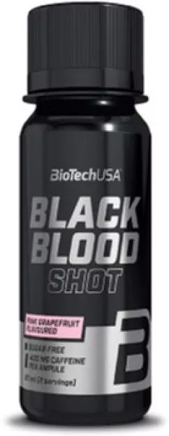 Передтренувальний комплекс BioTech Black Blood Shot 20х60 мл Рожевий грейпфрут (5999076237876)